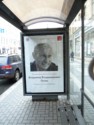 Putin on a bus stop poster